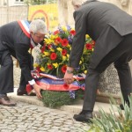 Dépôt de gerbe 40 ans de jumelage