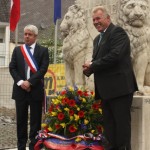 Dépôt de gerbe 40 ans de jumelage