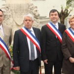 Dépôt de gerbe 40 ans de jumelage